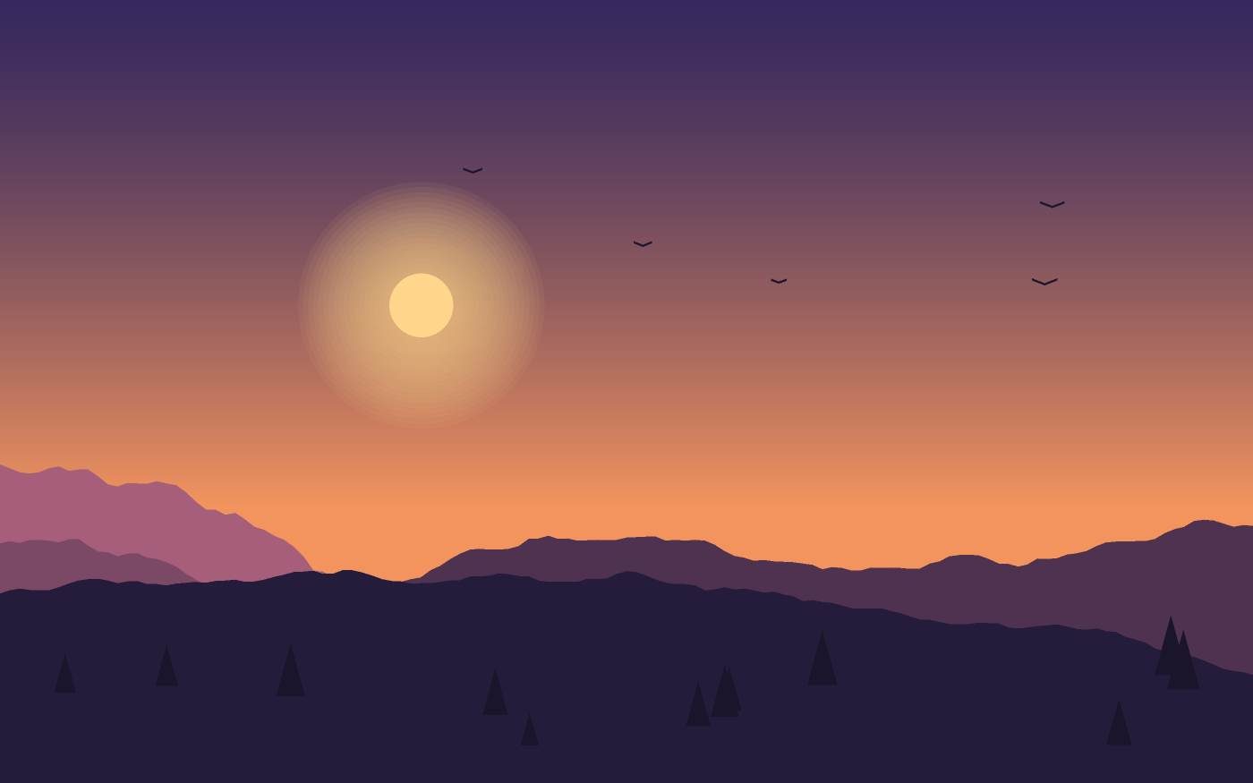 Landschaftsillustration