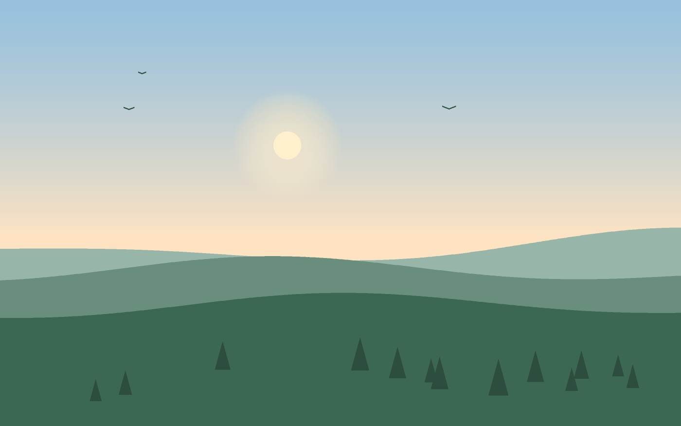 Landschapsillustratie
