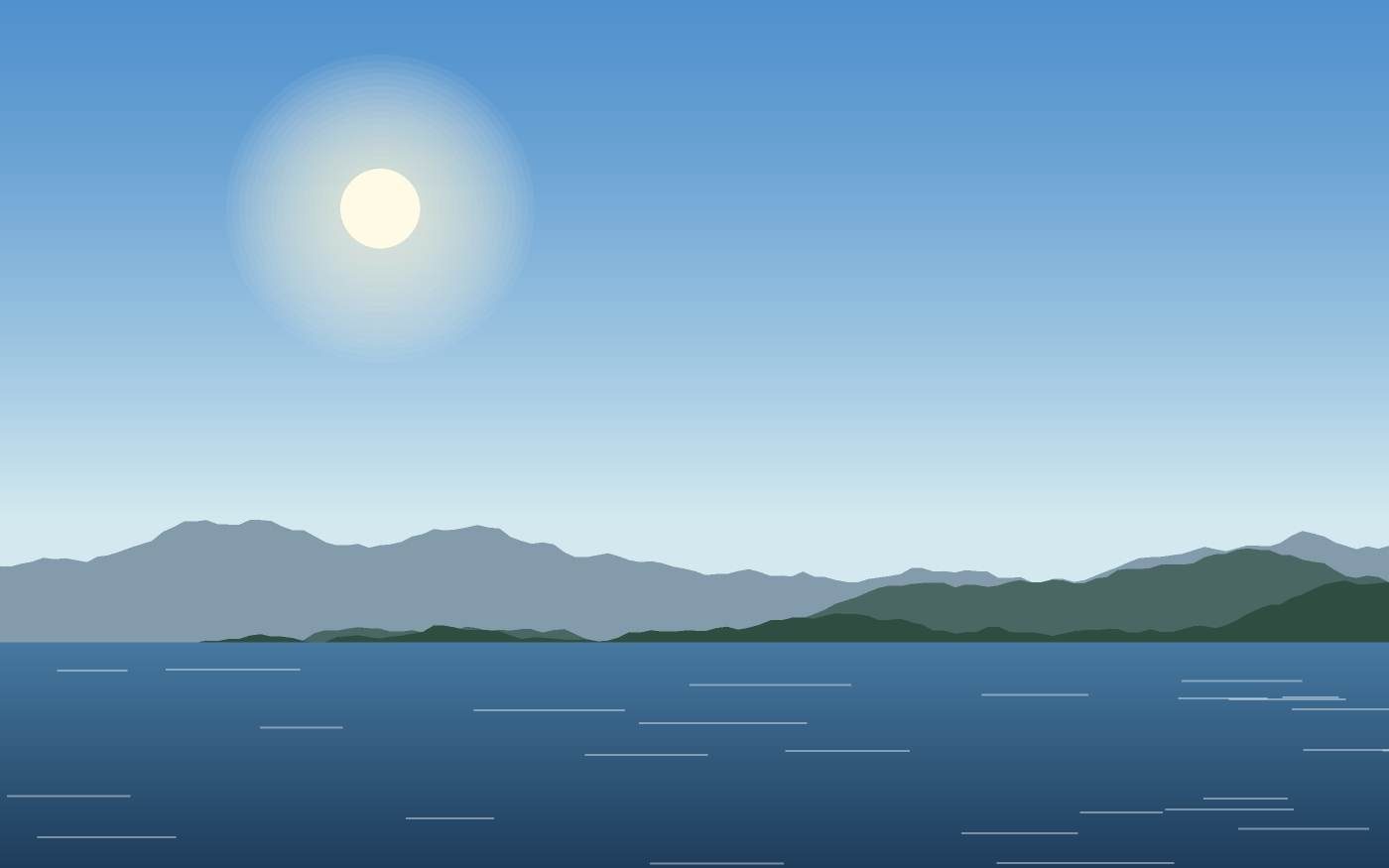 Illustrazione di un paesaggio