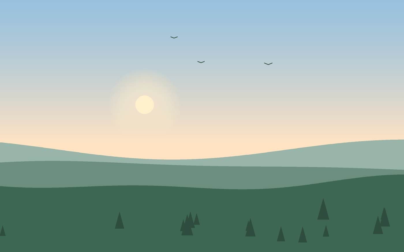 Illustrazione di un paesaggio