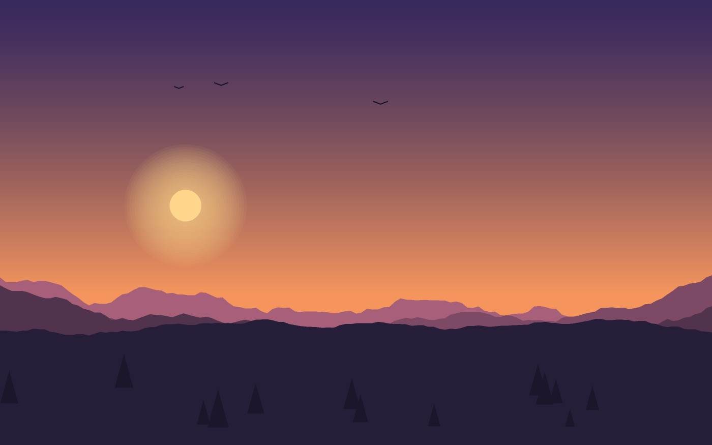 Landschapsillustratie